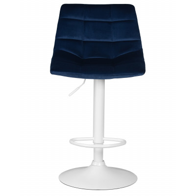 Набор 2 шт Стул барный DOBRIN TAILOR WHITE (синий велюр (MJ9-117))