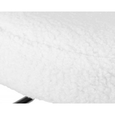 Табурет барный DOBRIN TEDDY BLACK (белое букле) - купить в Екатеринбурге, в наличии