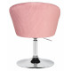Кресло дизайнерское DOBRIN EDISON (розовый велюр (1922-16)) - купить в Екатеринбурге, в наличии