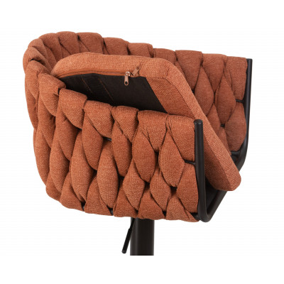 Набор 2 шт Стул барный DOBRIN LEON (оранжевая ткань (LAR 275-27))