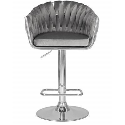Набор 2 шт Стул барный DOBRIN MARCEL (серый велюр (MJ9-75)) - купить в Екатеринбурге, в наличии