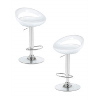 Набор 2 шт Стул барный DOBRIN DISCO (белый)