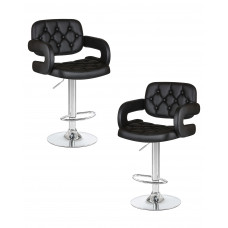Набор 2 шт Стул барный DOBRIN TIESTO (чёрный)