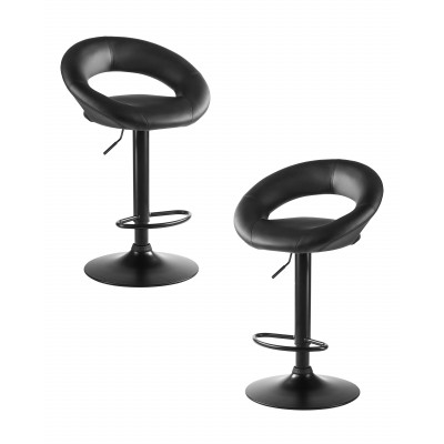 Набор 2 шт Стул барный DOBRIN MIRA BLACK (чёрный) - купить в Екатеринбурге, в наличии