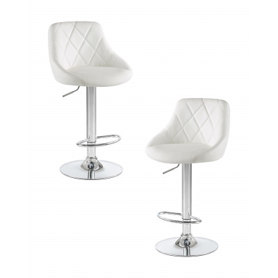 Набор 2 шт Стул барный DOBRIN LOGAN (белый) - купить в Екатеринбурге, в наличии