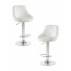 Набор 2 шт Стул барный DOBRIN LOGAN (белый) - купить в Екатеринбурге, в наличии