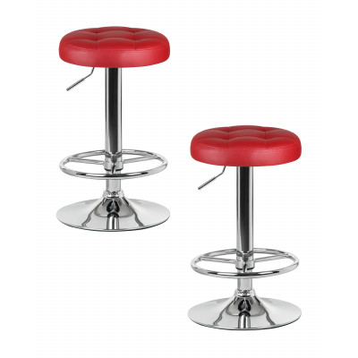 Набор 2 шт Табурет барный DOBRIN BRUNO (бордовый) - купить в Екатеринбурге, в наличии