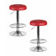 Набор 2 шт Табурет барный DOBRIN BRUNO (бордовый) - купить в Екатеринбурге, в наличии