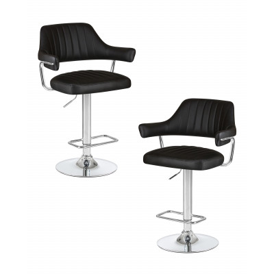 Набор 2 шт Стул барный DOBRIN CHARLY (чёрный)