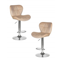 Набор 2 шт Стул барный DOBRIN BARNY (бежевый велюр (MJ9-10))