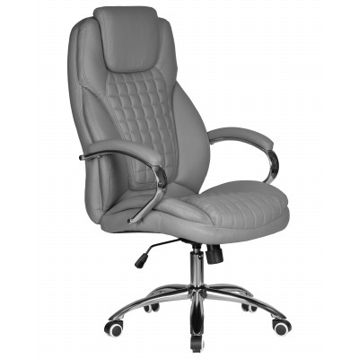 Офисное кресло для руководителей DOBRIN CHESTER (серый) - купить в Екатеринбурге, в наличии