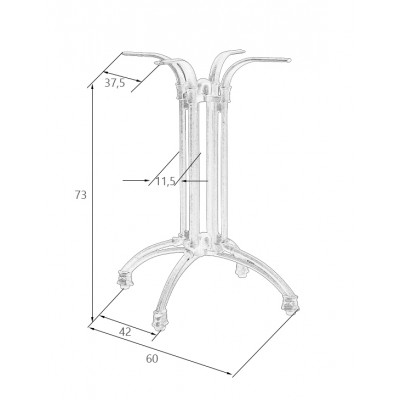 Подстолье обеденное DOBRIN LOUISE - купить в Екатеринбурге, в наличии