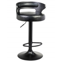 Стул барный DOBRIN FRED BLACK (чёрное дерево, чёрный)