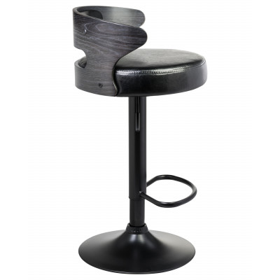 Стул барный DOBRIN FRED BLACK (чёрное дерево, чёрный) - купить в Екатеринбурге, в наличии