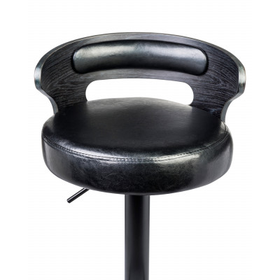 Стул барный DOBRIN FRED BLACK (чёрное дерево, чёрный) - купить в Екатеринбурге, в наличии