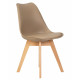Набор 4 шт Стул обеденный DOBRIN JERRY SOFT (ножки светлый бук, цвет сиденья бежевый (GR-03))