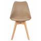 Набор 4 шт Стул обеденный DOBRIN JERRY SOFT (ножки светлый бук, цвет сиденья бежевый (GR-03))