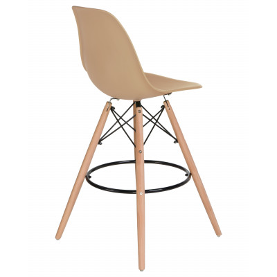 Набор 2 шт Стул барный DOBRIN DSW BAR (ножки светлый бук, цвет сиденья бежевый (GR-03)) - купить в Екатеринбурге, в наличии