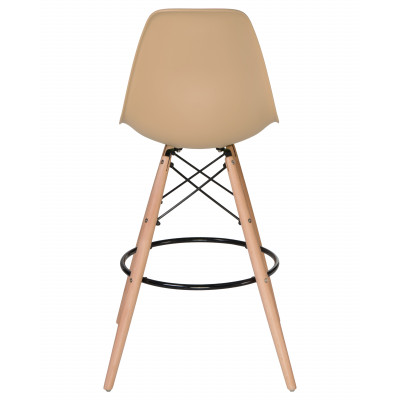 Набор 2 шт Стул барный DOBRIN DSW BAR (ножки светлый бук, цвет сиденья бежевый (GR-03)) - купить в Екатеринбурге, в наличии