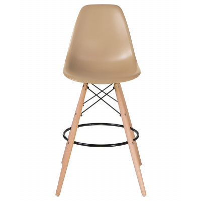Набор 2 шт Стул барный DOBRIN DSW BAR (ножки светлый бук, цвет сиденья бежевый (GR-03)) - купить в Екатеринбурге, в наличии
