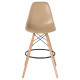 Набор 2 шт Стул барный DOBRIN DSW BAR (ножки светлый бук, цвет сиденья бежевый (GR-03)) - купить в Екатеринбурге, в наличии