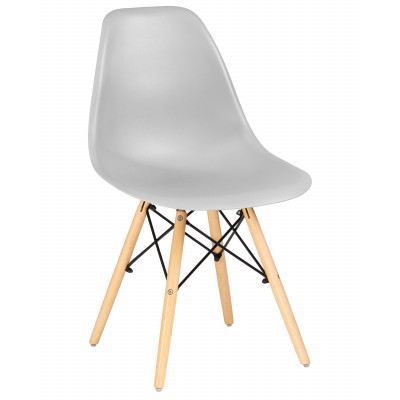 Стул обеденный DOBRIN DSW (ножки светлый бук, цвет светло-серый (GR-01)) - купить в Екатеринбурге, в наличии