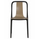 Стул обеденный DOBRIN ADAM (черный/бежевый)