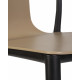 Стул обеденный DOBRIN ADAM (черный/бежевый)