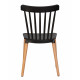Стул обеденный DOBRIN THEO (ножки светлый бук, цвет черный (B-03))