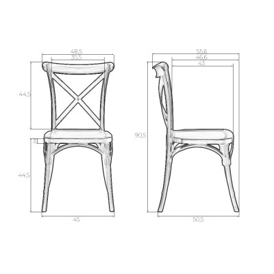 Стул обеденный DOBRIN ZILAN (цвет чёрный (B-03))