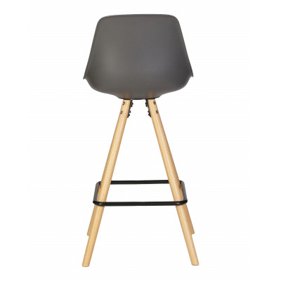 Набор 2 шт Стул полубарный DOBRIN RONNI (ножки светлый бук, тёмно-серый (GR-04)) - купить в Екатеринбурге, в наличии