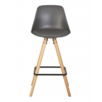 Набор 2 шт Стул полубарный DOBRIN RONNI (ножки светлый бук, тёмно-серый (GR-04)) - купить в Екатеринбурге, в наличии