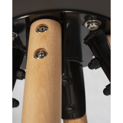 Набор 2 шт Стул полубарный DOBRIN RONNI (ножки светлый бук, тёмно-серый (GR-04)) - купить в Екатеринбурге, в наличии