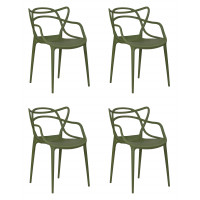 Набор 4 шт Стул обеденный DOBRIN MASTERS (зеленый хаки (G-17))