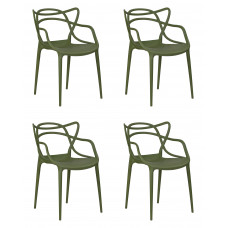 Набор 4 шт Стул обеденный DOBRIN MASTERS (зеленый хаки (G-17))