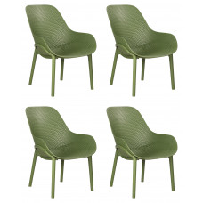 Набор 4 шт Кресло DOBRIN LONZO (зеленый хаки (G-17) c УФ-защитой)
