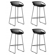 Набор 4 шт Стул барный DOBRIN FRANK (черный)