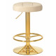 Табурет барный DOBRIN BRUNO GOLD (бежевый велюр (MJ9-10)) - купить в Екатеринбурге, в наличии