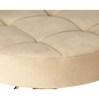 Табурет барный DOBRIN BRUNO GOLD (бежевый велюр (MJ9-10)) - купить в Екатеринбурге, в наличии