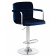 Набор 2 шт Стул барный DOBRIN KRUGER ARM (синий велюр (MJ9-117))