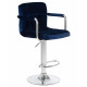 Набор 2 шт Стул барный DOBRIN KRUGER ARM (синий велюр (MJ9-117))