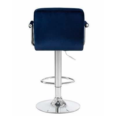Набор 2 шт Стул барный DOBRIN KRUGER ARM (синий велюр (MJ9-117))