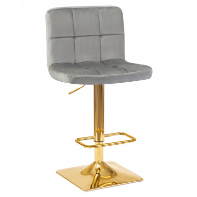 Стул барный DOBRIN GOLDIE (серый велюр (MJ9-75)) - купить в Екатеринбурге, в наличии