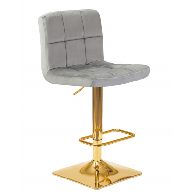 Стул барный DOBRIN GOLDIE (серый велюр (MJ9-75)) - купить в Екатеринбурге, в наличии