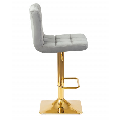 Стул барный DOBRIN GOLDIE (серый велюр (MJ9-75)) - купить в Екатеринбурге, в наличии