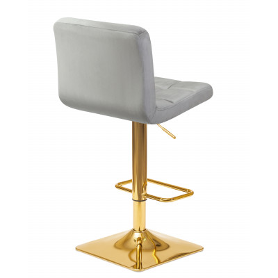 Стул барный DOBRIN GOLDIE (серый велюр (MJ9-75)) - купить в Екатеринбурге, в наличии