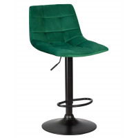 Стул барный DOBRIN TAILOR BLACK (зеленый велюр (MJ9-88))