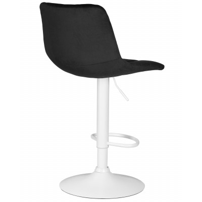 Набор 2 шт Стул барный DOBRIN TAILOR WHITE (черный велюр (MJ9-101)) - купить в Екатеринбурге, в наличии