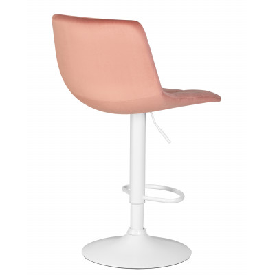 Стул барный DOBRIN TAILOR WHITE (пудрово-розовый велюр (MJ9-32)) - купить в Екатеринбурге, в наличии