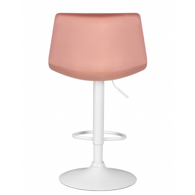 Стул барный DOBRIN TAILOR WHITE (пудрово-розовый велюр (MJ9-32)) - купить в Екатеринбурге, в наличии